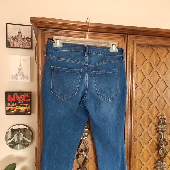 Old Navy Mid-Rise Pop Icon Skinny Crop Jeans - Dark Wash 4P - Picture 10 of 16